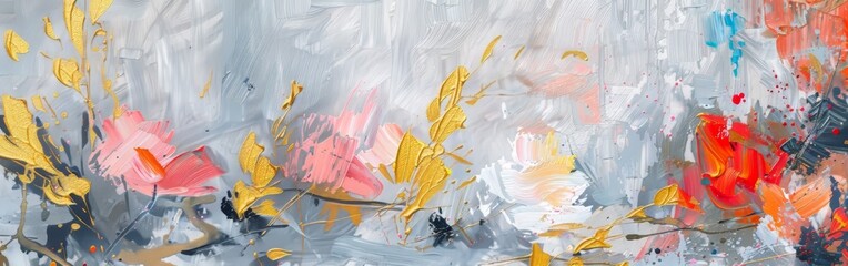 Elegant Floral Background for Home Decor Generative AI