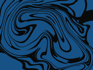 Black and Blue Swirls