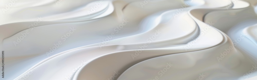 Poster abstract design on white background generative ai