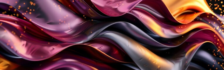 Luxury Background with Colorful Flowing Waves Generative AI