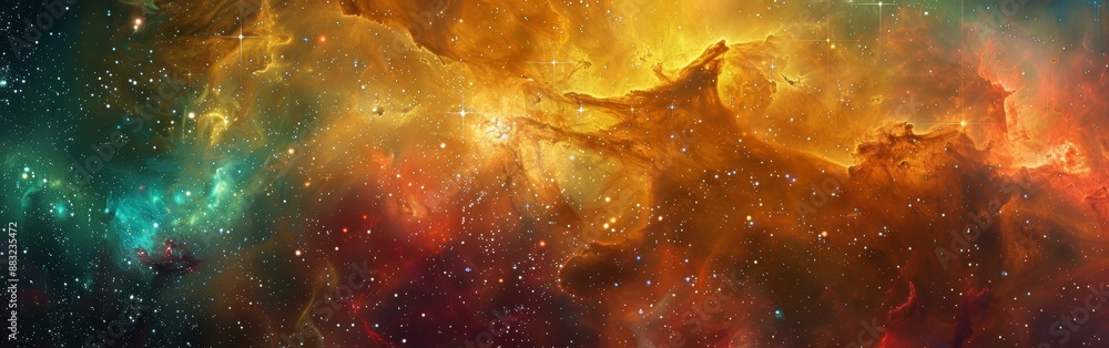 Poster celestial dreamscape for space enthusiasts generative ai