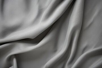 Fototapeta premium Elegant gray fabric with smooth folds. Perfect for backgrounds, design, or textile projects.