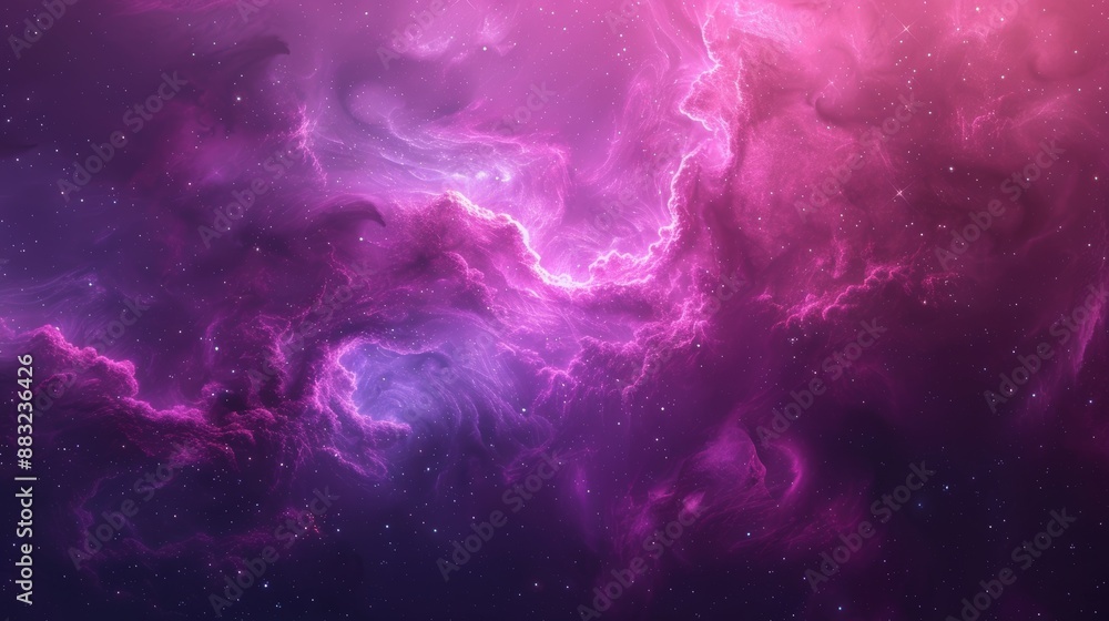 Poster cosmic dreamscape for fantasy and space exploration generative ai