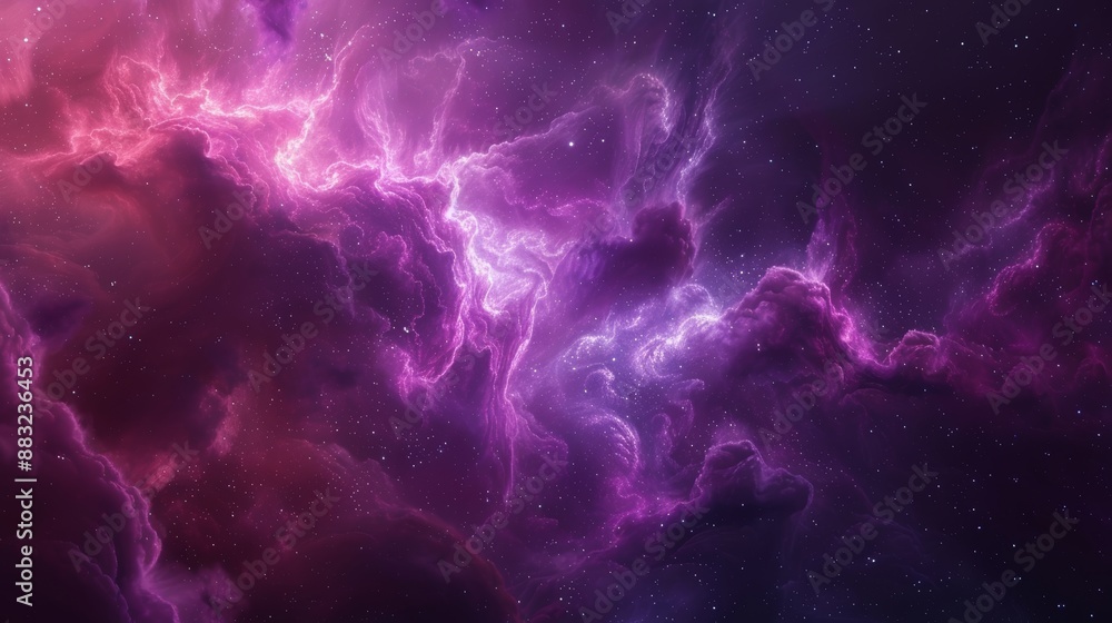Poster cosmic dreamscape for fantasy and space exploration generative ai
