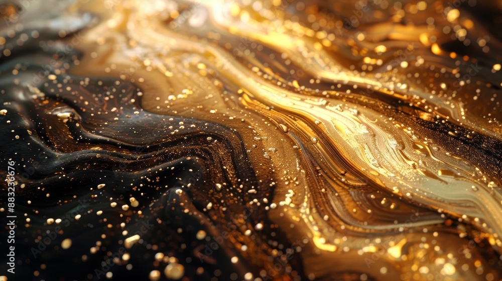 Poster luxurious gold background for design projects generative ai