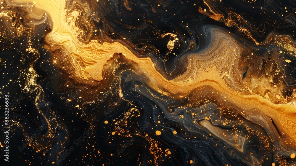 Aufkleber luxurious gold background for design projects generative ai