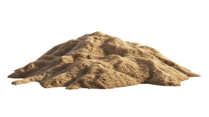 Sand dune on transparent background