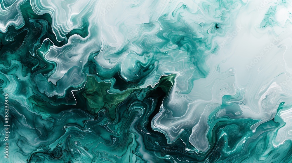 Poster modern mobile wallpaper with abstract shapes generative ai