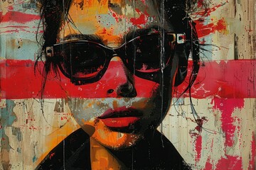 Contemporary Punk Grunge Collage: Modern Poster Design