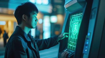 Banking Technology Innovation: Holographic Shield on ATM Display