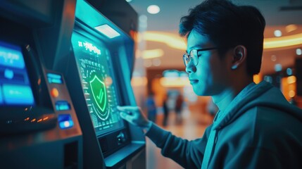 Futuristic ATM Technology: Holographic Shield Verification