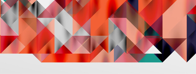 Tech minimal overlapping triangle shapes elements geometric graphic pattern