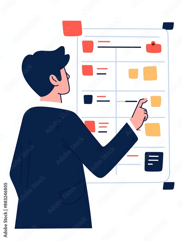 Poster business process mapping concept generative ai