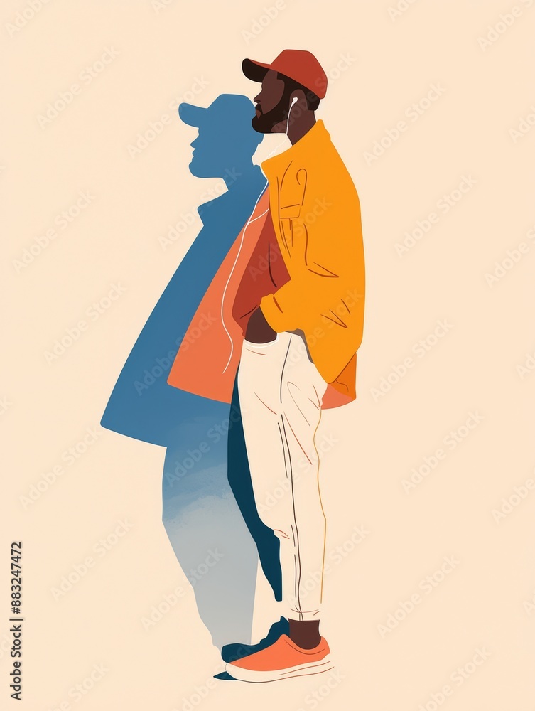Poster diverse leader initiates change in communication generative ai
