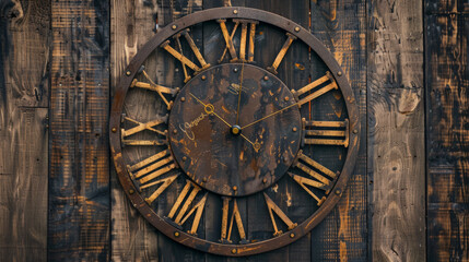 Obraz premium old wall clock, elegant antigue wall clock