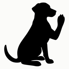 silhouette of a dog