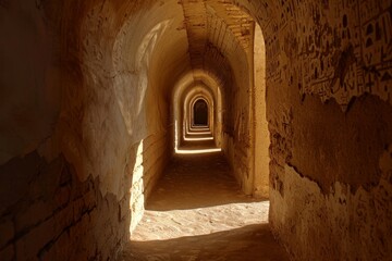 Archway at Hassan II mosque - Casablanca. Beautiful simple AI generated image in 4K, unique.