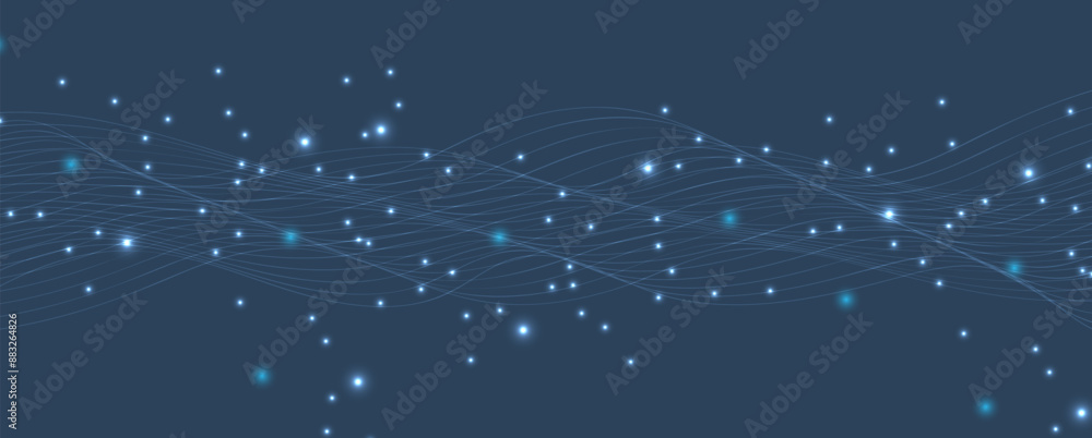 Aufkleber neural network concept. connected cells with links. high technology process. abstract futuristic bac