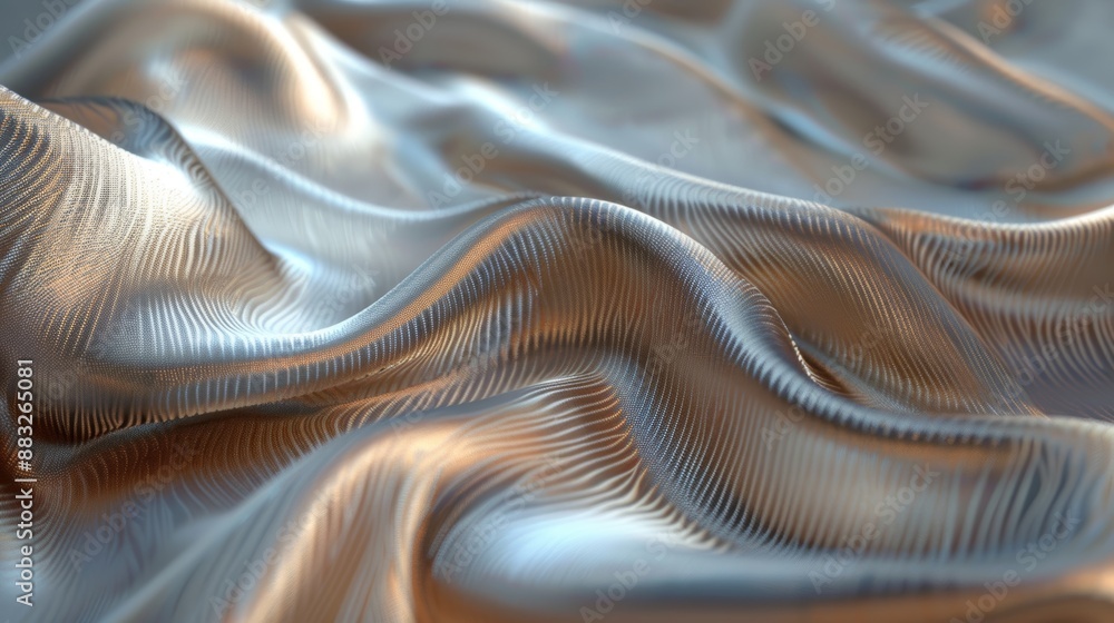 Poster whimsical fabric texture with ethereal quality generative ai