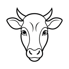 Cow Silhouette Vector Illustration
