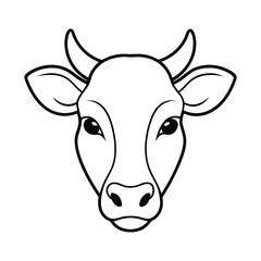 Cow Silhouette Vector Illustration
