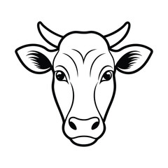 Cow Silhouette Vector Illustration
