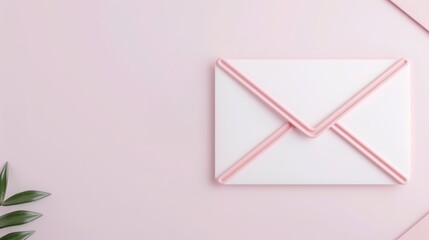 A professional email marketing setup with soft primary colors