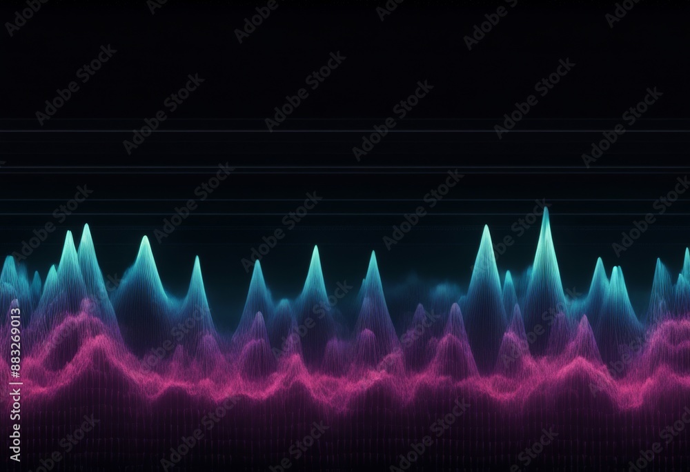Aufkleber audio image background sound illustration color digital wave graphic black gradient music graph freq
