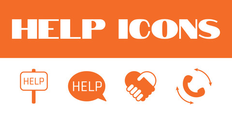 Help icon vector. Helping love vector icons. support icon