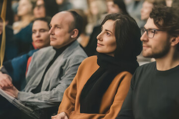 Fototapeta premium Casual Group Diverse People Social Convention Audience Concept.