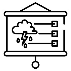 Weather Presentation Lineart