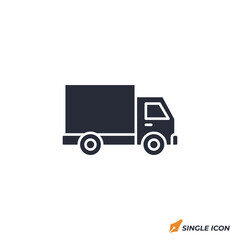 Delivery Truck icon vector illustration. Delivery Truck symbol isolated on white background.