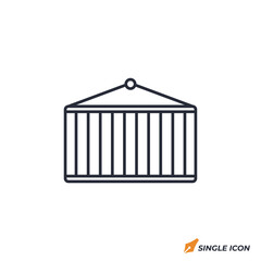 Shipping Container icon vector illustration. Shipping Container symbol isolated on white background