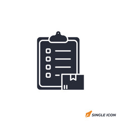 Clipboard icon vector illustration. Clipboard symbol isolated on white background