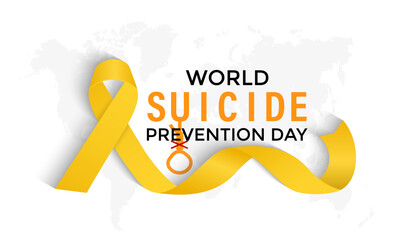 Vector Illustration of world suicide prevention day September 10. Thats awareness prevent suicide worldwide. Banner poster, flyer and background design To prevent suicide worldwide.