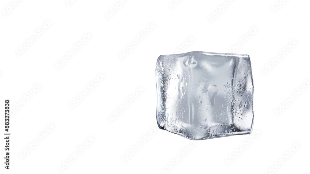 Poster ice cube on a transparent background