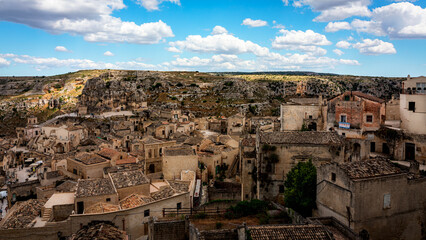 Naklejka premium Matera and the Sassi