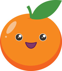 orange smiling face Art & Illustration