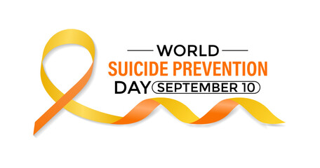 Vector Illustration of world suicide prevention day September 10. Thats awareness prevent suicide worldwide. Banner poster, flyer and background design To prevent suicide worldwide.