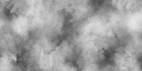 polished and acrylic black and white watercolor background hand painted by brush, white retro pattern cement texture and grunge effect, Vintage retro grunge old black and white texture with smoke.