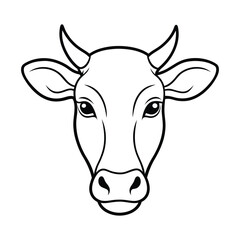 Cow Silhouette Vector Illustration
