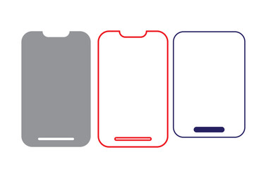 Editable vector blank smartphone screen icon. Part of a big icon set family. Perfect for web and app interfaces, presentations, infographics, etc