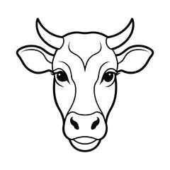 Cow Silhouette Vector Illustration
