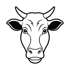 Cow Silhouette Vector Illustration
