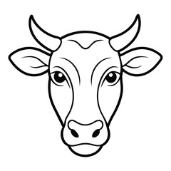 Cow Silhouette Vector Illustration
