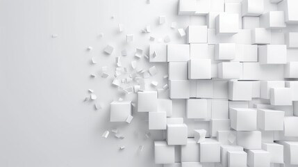 A white background with a lot of white blocks