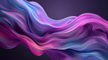 Obraz premium A purple and blue wave with a purple background