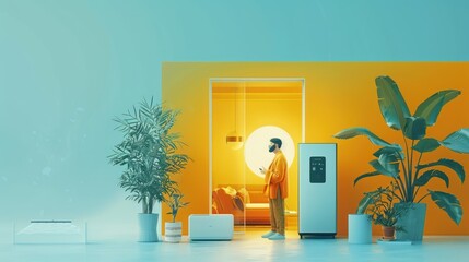 Air purifier or UV device, filter replacement Using the remote control