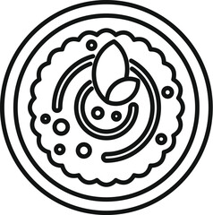 Delicious dessert mousse with chocolate and mint leaves on top, perfect for menu, recipe book and more