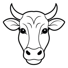 Cow Silhouette Vector Illustration
